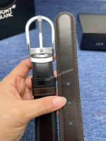 AAA Copy Montblanc Meisterstuck 30mm Horseshoe Pin Buckle Reversible Strap Business Belt